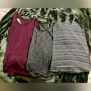 Lot of 3 Lululemon tank tops
